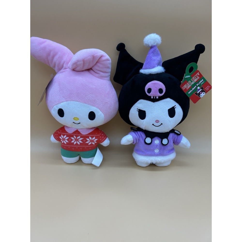 Sanrio Hello Kitty And Friends Holiday Plush Lot- My‎ Melody And Kuromi